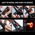 thumbnail image 2 of Bike Light Bicycle Headlight Tail Light Waterproof Cycling Handlebar Light Front Light Rear Bright Light, 2 of 8