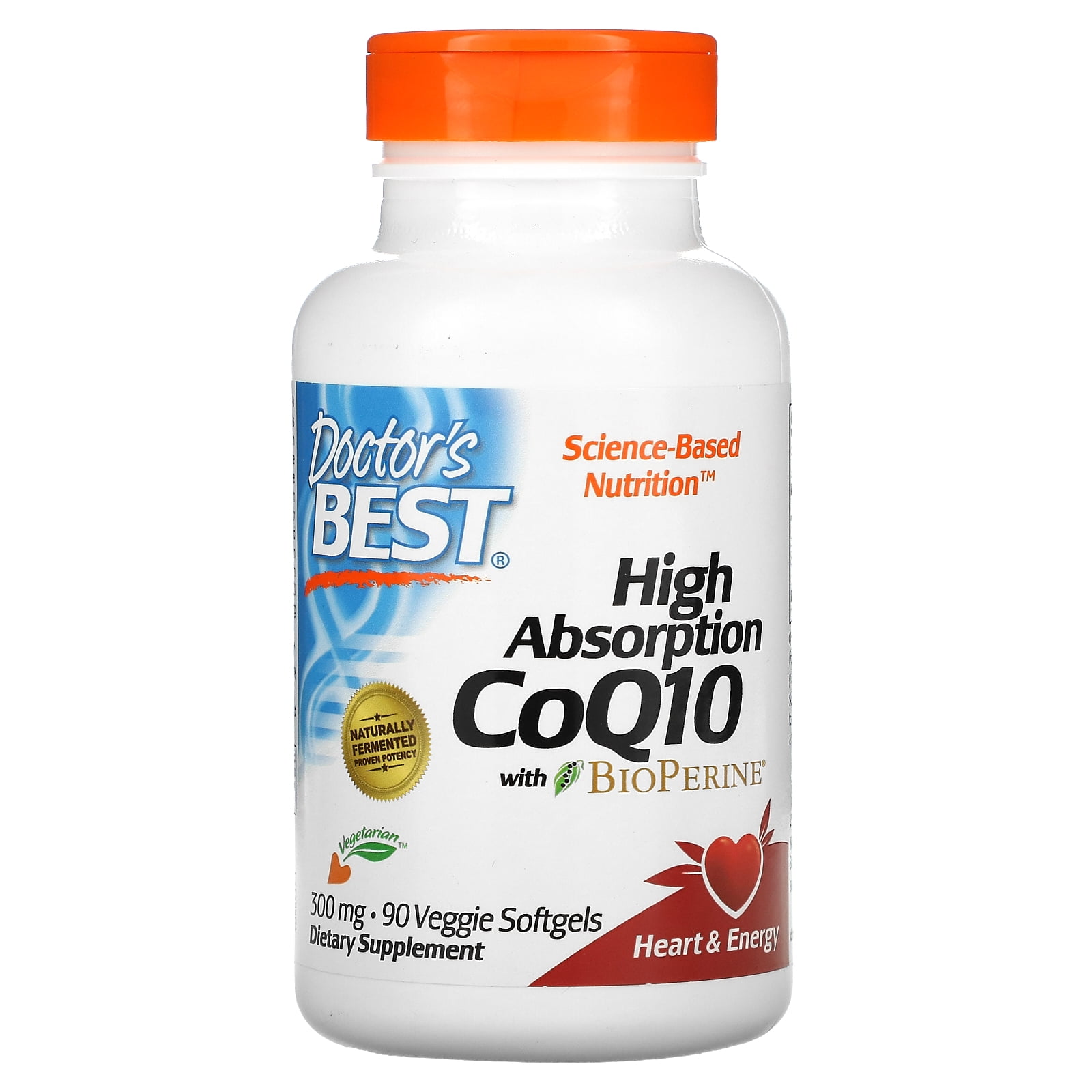 High Absorption CoQ10 with BioPerine, 300 mg, 90 Veggie Softgels, Doctor's  Best - Walmart.com