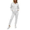 thumbnail image 3 of Jsaierl Sweatsuit Sets for Women 2 Piece Long Sleeve Full Zip Sweatshirts and Jogger Pants Fall Activewear Lounge Sets Workout Sets Matching Tracksuit, 3 of 10