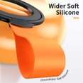 thumbnail image 4 of Soporte magnético para agarre de teléfono con anillo, rotación 360 para iPhone 15 14 (bucle negro y naranja), 4 of 4