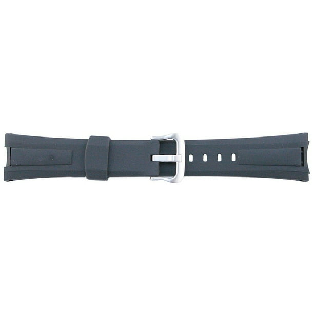 casio black resin strap