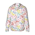 thumbnail image 3 of Daiia Retro Floral UPF 50+ Sun Protection Hoodie Jacket Lightweight Long Sleeve Sun Shirt for Women Men with Pocket Hiking Outdoor-XX-Large, 3 of 9