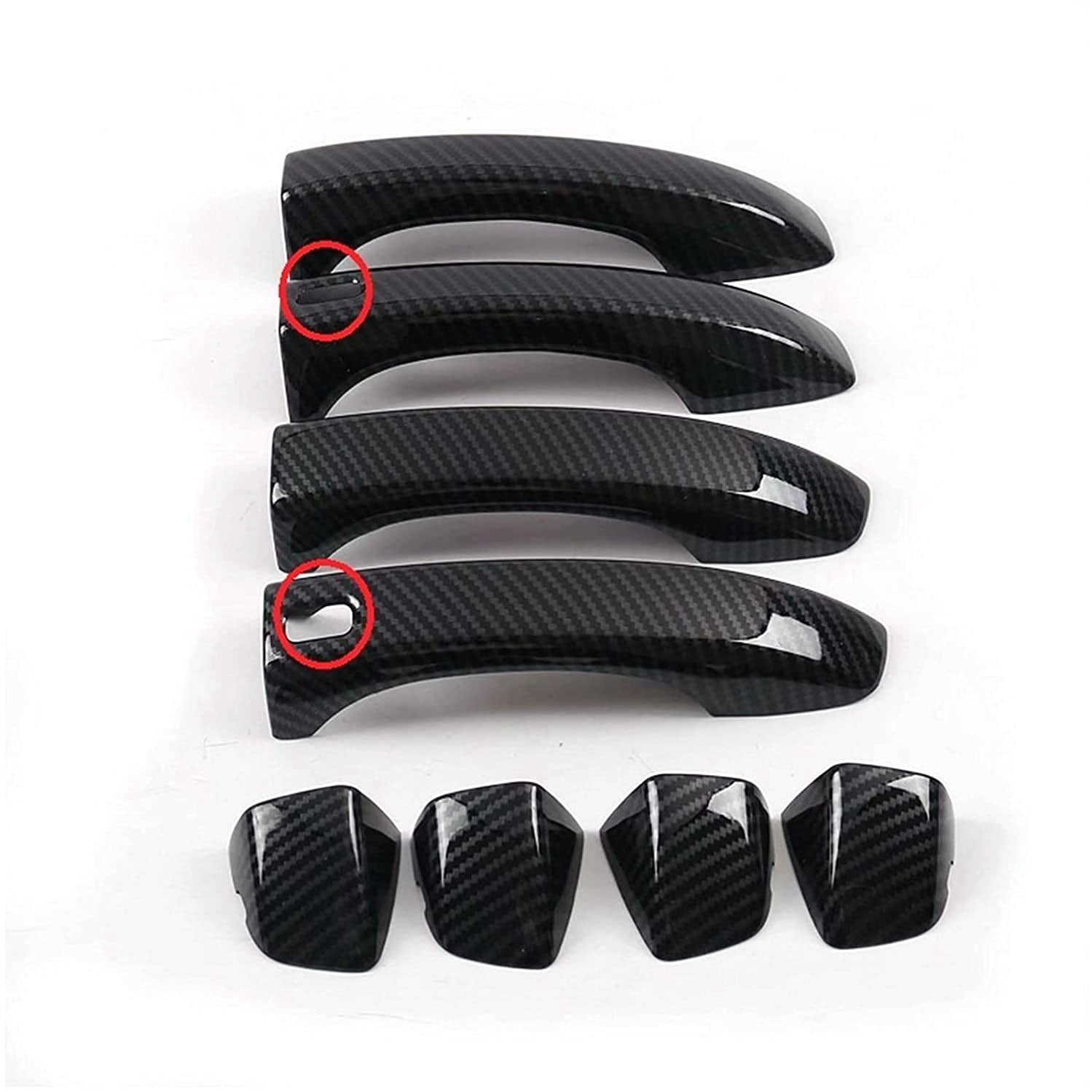 Car Accessories for MG 2018-2021 Door Handle Cover Trim Protective Molding  Sticker with 2 Smart Keyhole, 8PCS 