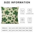 thumbnail image 5 of SHANXI St Patricks Day Pillow CoversHappy St Patricks Day Green Clovers Decor for White Throw Pillows Covers St Patricks Day Pillow Covers Decor Couch Living Room 20x20in, 5 of 5