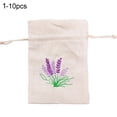 thumbnail image 6 of Joernso 10Pcs/Bag Drawstring Bags Multi-style Floral Print Widely Applied Jewelry Packaging Canvas Bag for Candy, 6 of 8