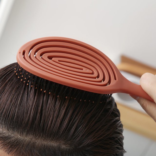 Peine de masaje elástico relajante, cepillo de pelo portátil, cepillo de masaje, cepillos, peines para la cabeza, cepillo de masaje para el cuero cabelludo, paquete húmedo y ondulado ShuxiuWang 8390606107268