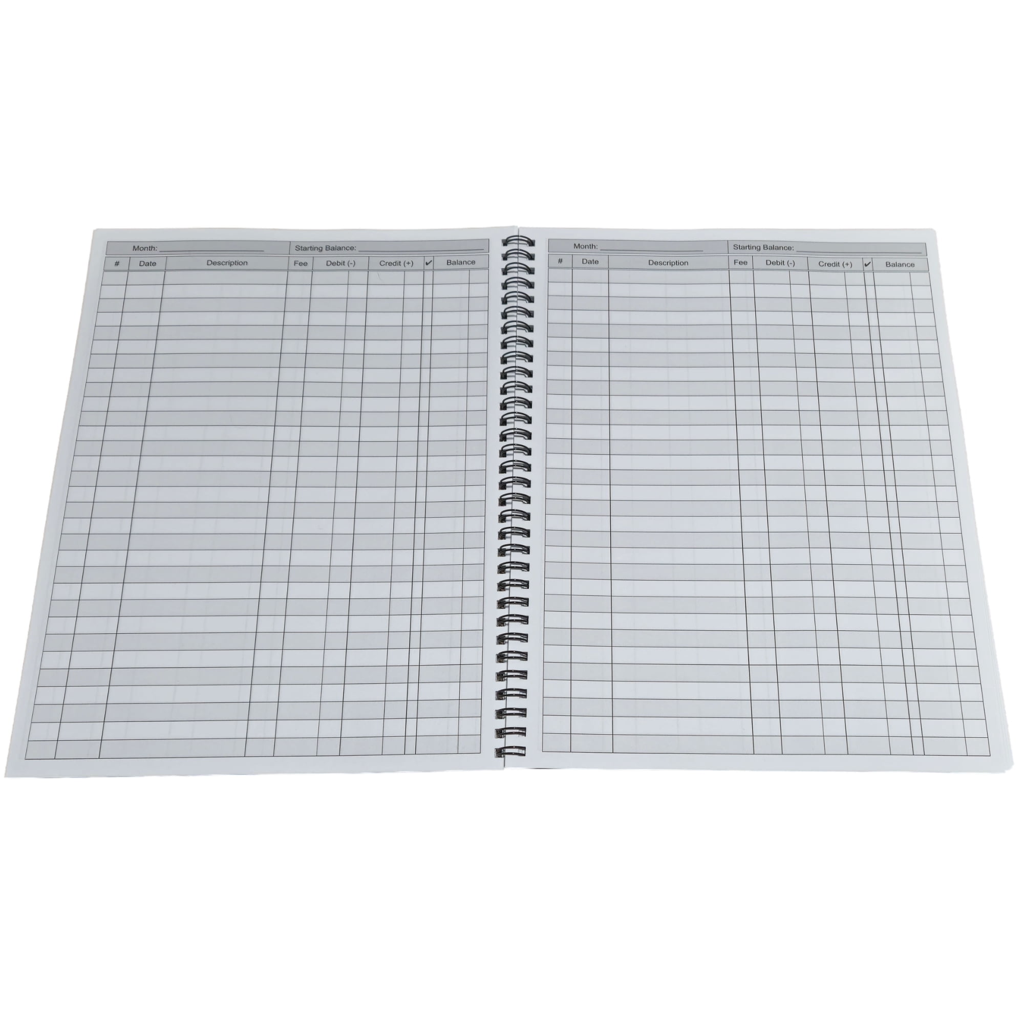 Accounting Ledger Book 8.5 x 11| Wire-bound Financial Logbook for Accurate Account Management and Checkbook Register