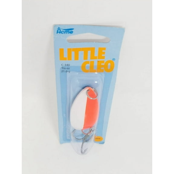 Acme Tackle Little Cleo Fishing Spoon Glow & Fluorescent 3/4 oz.