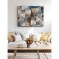 thumbnail image 4 of Blue Brown Geometric Wall Art for Living Room,Canvas Picture Wall Decor for Bathroom Bedroom,Modern Ombre Abstract Art Painting Artwork for Office Kitchen Hallway Dining Room Home Decorations 24"x32", 4 of 8