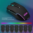 thumbnail image 3 of RedThunder K10 Wireless Gaming Keyboard and Mouse Combo, LED Backlit Rechargeable 3800mAh Battery, Mechanical Feel Anti-ghosting Keyboard + 7D 3200DP, 3 of 7