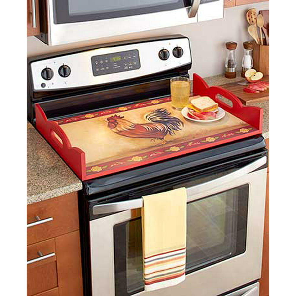 wooden stove top covers