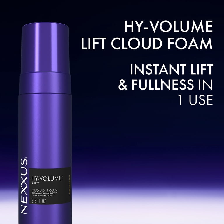 Nexxus Hy-Volume Cloud Foam Hair Foam, 5.5 Fl Oz, For Flat & Limp