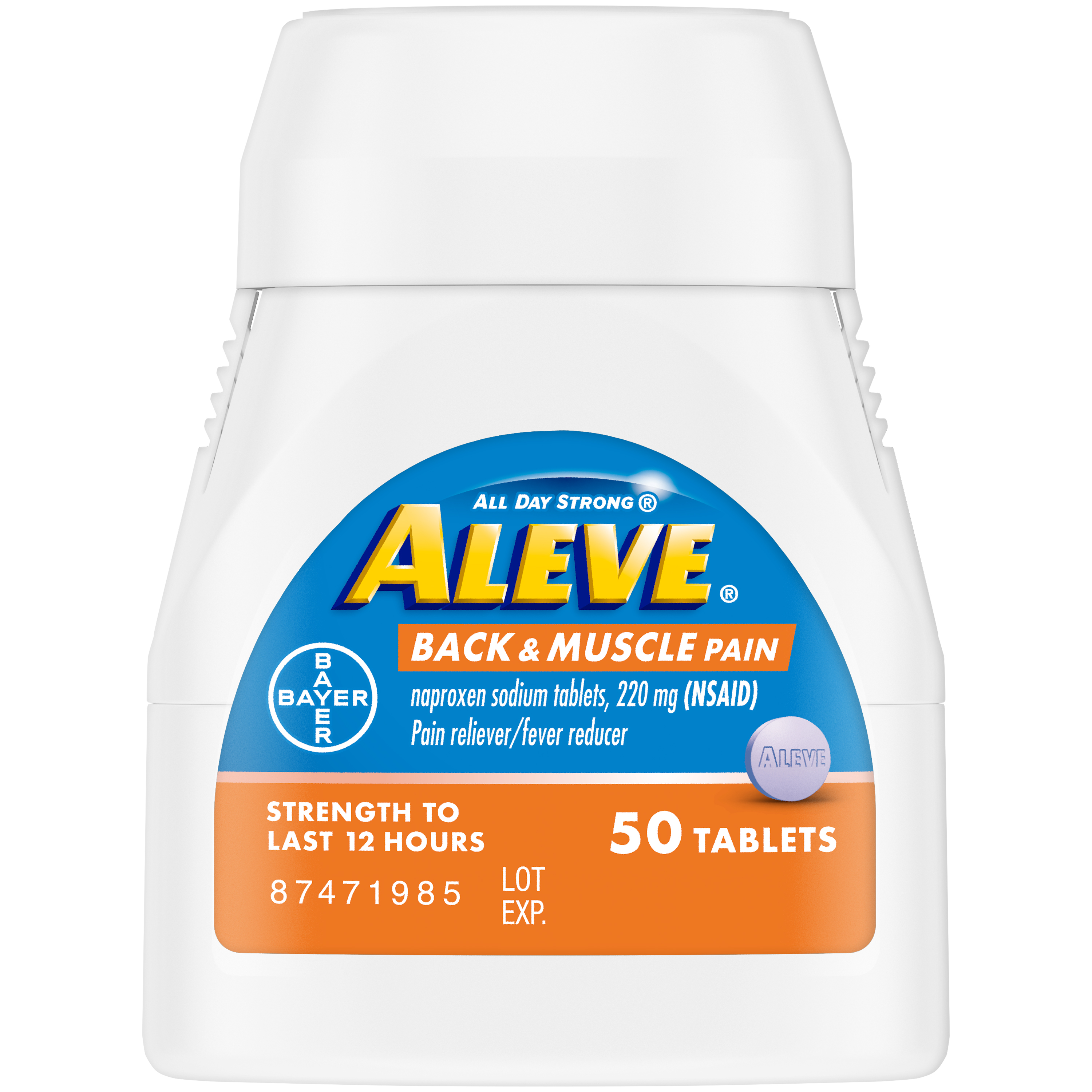 Aleve Back & Muscle Pain Reliever Naproxen Sodium Tablets, 50 Count - image 16 of 17