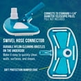 thumbnail image 4 of U.S. Pool Supply 12" Deluxe Weighted Butterfly Pool Vacuum Head, Swivel Hose Connection, Pole Handle, Protection Bumper - Clean Debris Above Ground & In-Ground Swimming Pools, Spas – Vinyl Liner Safe, 4 of 5