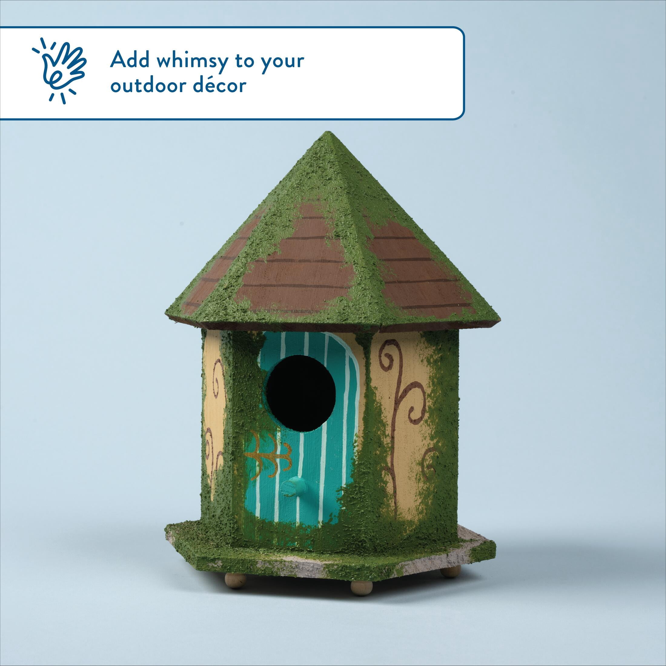 Hello Hobby Unpainted Gazebo Birdhouse, 6.75 x 9 x 5.75 Inches