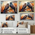 thumbnail image 4 of Designart "Renaissance of the Regal Crow I" Animals Floater Framed Canvas Print, 4 of 7