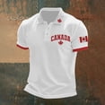 thumbnail image 2 of Adult Polo Shorts for Men Short Sleeve Button Tee Shirt Basic White TShirts for Men, 2 of 3