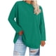 thumbnail image 2 of Uootdi Women's Plus Size Tops Crewneck Long Sleeve Sweatshirt Oversized Casual Loose Fit Basic T Shirts Blouse Gift, 2 of 5
