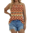 thumbnail image 2 of Fantaslook Womens Tank Tops Dressy Casual Sleeveless Blouses Crew Neck Pleated Tunic Shirts Summer Tops, 2 of 9