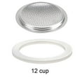 thumbnail image 2 of MYG Rubber Seal/Rings+Filter -Replacement- Sizes 12 Cup Espresso coffee Maker Moka Pot, 2 of 9
