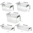 thumbnail image 5 of Storage Bins with Lids Clear Plastic Storage Containers Stackable Storage Box, 5 of 15