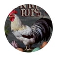 thumbnail image 2 of Awypu  Farmhouse Rooster, Elastic Fitted Edged Round Tablecloth Fade Resistant Anti-Shrink Table Cloth Washable Table Cover for Indoor or Outdoor and Anywhere You Wanna use it White, 2 of 7