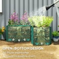 thumbnail image 4 of Outsunny L-Shaped Galvanized Steel Raised Garden Bed, Green, 4 of 10
