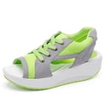 thumbnail image 4 of XIHAHA, sandalias de verano para mujer, zapatos Canusal de Boca de pescado, zapatillas de deporte sólidas para mujer, nuevos zapatos informales de malla para niñas, zapatillas, 4 of 5