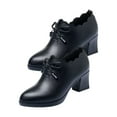 thumbnail image 2 of Zapatos Elegantes De Tacón Bajo Grueso Para Mujer, Zapatos Informales Para Fiesta De Ocio, Punta Cerrada 37 Sunnimix Mujer tacón bajo, 2 of 7