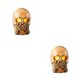 thumbnail image 2 of Decoración blanca de Halloween Bewildely luces de calavera brillantes 2piezas, 2 of 6