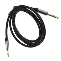 OFFIGAM 3.5mm to 6.35mm Audio Cable with Nylon Cord for Home and Professional Sound Equipment