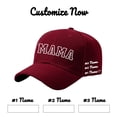 thumbnail image 7 of QASIEATN Relaxed Fit Baseball Caps for Women Diy Personalized Mother'S Day Birthday Custom Name Printed Baseball Cap Fall Fashion Accessories, 7 of 7