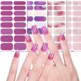 thumbnail image 2 of Nails Polish Sticker Bronzing Nails Art Sticker Butterfly Nails Polish Strips Full Nail Wraps for Woman, 2 of 21