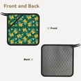 thumbnail image 2 of Sikiie Tropical Fruit Pot Holders Kitchen Insulation Mats Heat Resistant Pot-Holder Oven Anti-Scald Pads for Cooking Baking, 7.1*7.1inch, 2 of 8