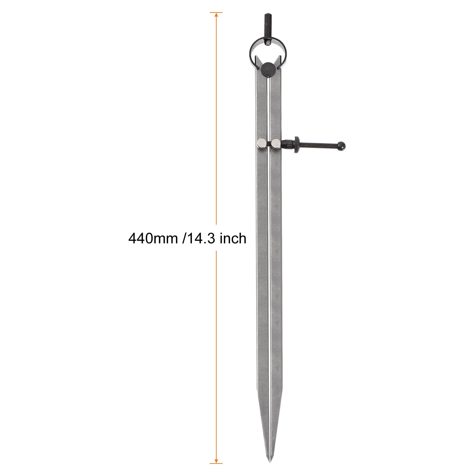 Spring Joint Caliper 16 inch/400mm Steel Spring Divider Caliper for Metalworking Woodworking Drawing