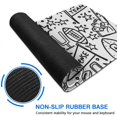 thumbnail image 6 of Long Mouse Pads for Desk,Black White Football Elements Pattern Desk Mats on Top Of Desks, Desk Mouse Pad Extra Large with 3mm Non-Slip Base and Stitched Edge for Gaming,Office,Work,Home 31.5"x11.8", 6 of 6