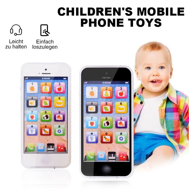 Toy Phone Smart Baby Children Kids Educational Learn Iphone USB Mobile Xmas Gift 