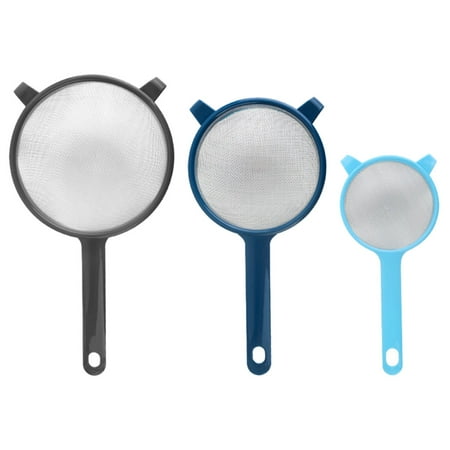 

1 Set 3pcs Handheld Powder Sifter Flour Sieve Powder Strainer (Assorted Color)