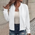 thumbnail image 2 of Enjoytime Fall Jackets for Women Stand Collar Long Sleeve Zip Up Jacket Trendy Casual Lightweight Coat, 2 of 8