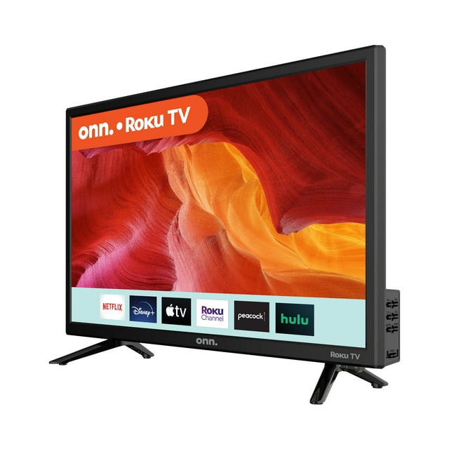 onn. 24” Class HD (720P) LED Roku Smart Television 24” 720p HD LED TV delivers clear, sharp images.