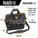 thumbnail image 2 of Bolsa de herramientas KLEIN TOOLS 55431 con 31 bolsillos, luz LED, 2 of 9