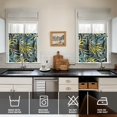 thumbnail image 4 of Kitchen Curtains Set 3 Piece with Tropical Palm Tree and Colorful Flowers, 27.5x24 Inch Polyester Drapes for Summer Island Kitchen, 4 of 6