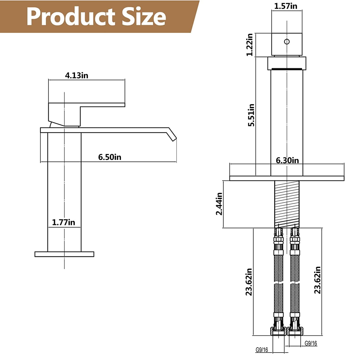 Kede Black Waterfall Bathroom Faucet Lavatory Single Handle 1 or 3 Hole Bathroom Sink Faucet Washbasin Faucet with Deck and Pop-up Drain
