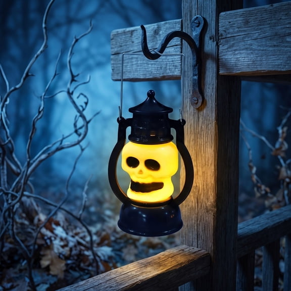Fall Halloween Decoration for Home Indoor Outdoor Clearance Under $5.00!Halloween Decoration Nightlight Festival Atmospheres Scene Layout Luminous Skeleton Lamp Electronic Candle Portable Lamp