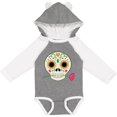 thumbnail image 3 of Inktastic Día de los Muertos Skull with Flower Boys or Girls Long Sleeve Baby Bodysuit, 3 of 5
