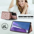 thumbnail image 2 of for Samsung Galaxy Note 20 Back Case, Ultra Slim Shockproof PU Leather Card Slots Kickstand Magnetic Snap Shoulder Strap & Wristlet RFID Blocking Cover for Samsung Galaxy Note 20, Rosegold, 2 of 9