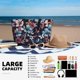 thumbnail image 5 of Fotbe Flowers ad Butterflies Bolsa de Viaje para Playa - Resistente al Agua, Bolsa Tote de Gran Capacidad y Ligera con 7 Bolsillos para Mujeres y Hombres, 5 of 7