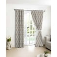 thumbnail image 4 of Fsddascl Beige Moroccon Blackout Curtains for Bedroom/Living Room, Thermal Insulated Kitchen Curtains, Farmhouse Minimalist Abstract Geometric Grommet Darkening Window Treatment Drapes 42"x63"x2, 4 of 8