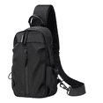 thumbnail image 1 of Bolso De Mensajero Del Bolso Del Pecho De La Moda Con Usb Xtellar Color Negro, 1 of 4