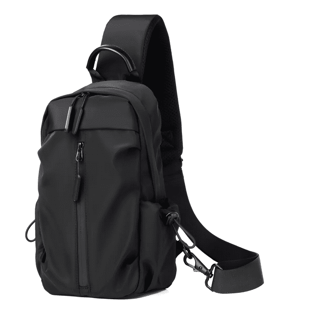 Bolso De Mensajero Del Bolso Del Pecho De La Moda Con Usb Xtellar Color Negro